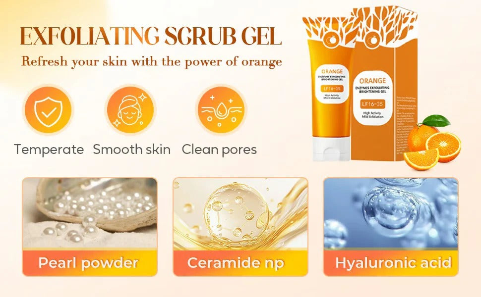Orange Enzyme Glow Gel Dark Spot & Dead Skin Remover (Buy 1 Get 1 Free)