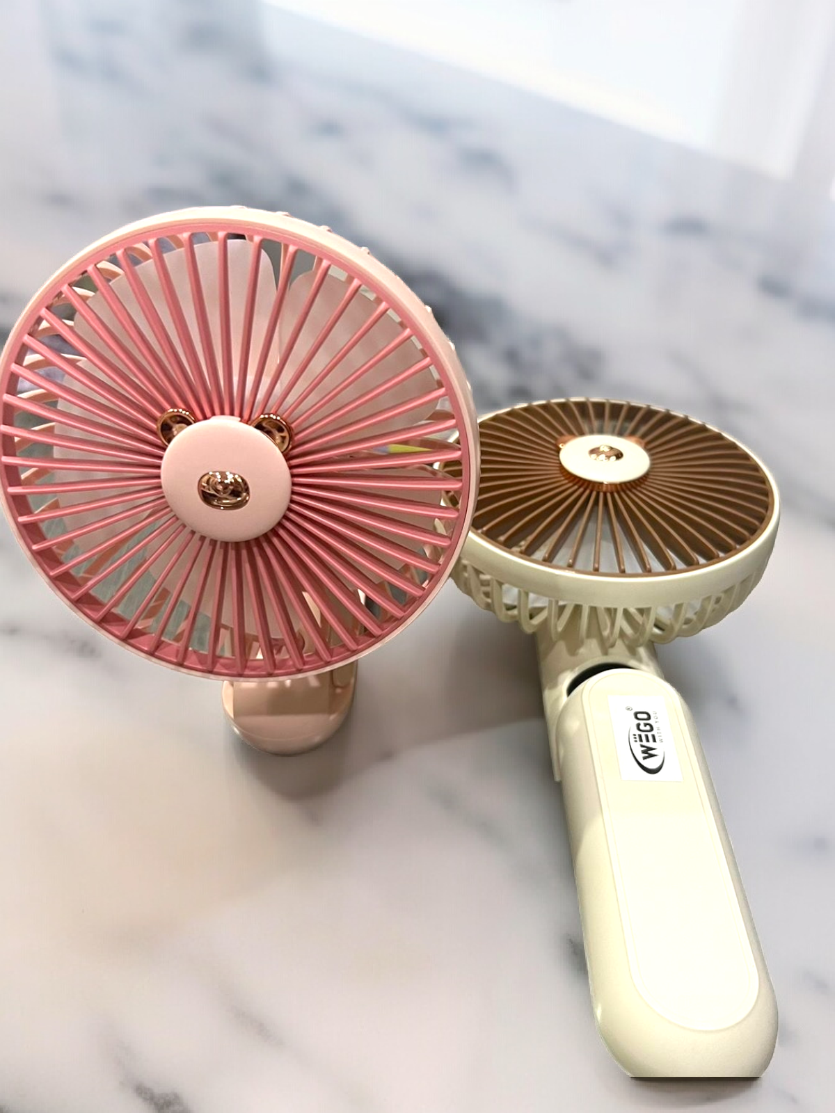 Bear Portable 2 in 1 Hand | Table Fan With Lights