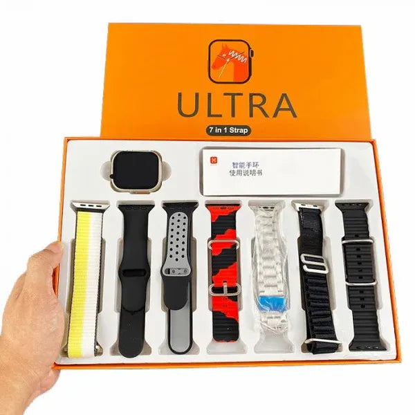 Ultra 7-in-1 Smart Watch | 49mm Alloy Case | 7 Interchangeable Straps