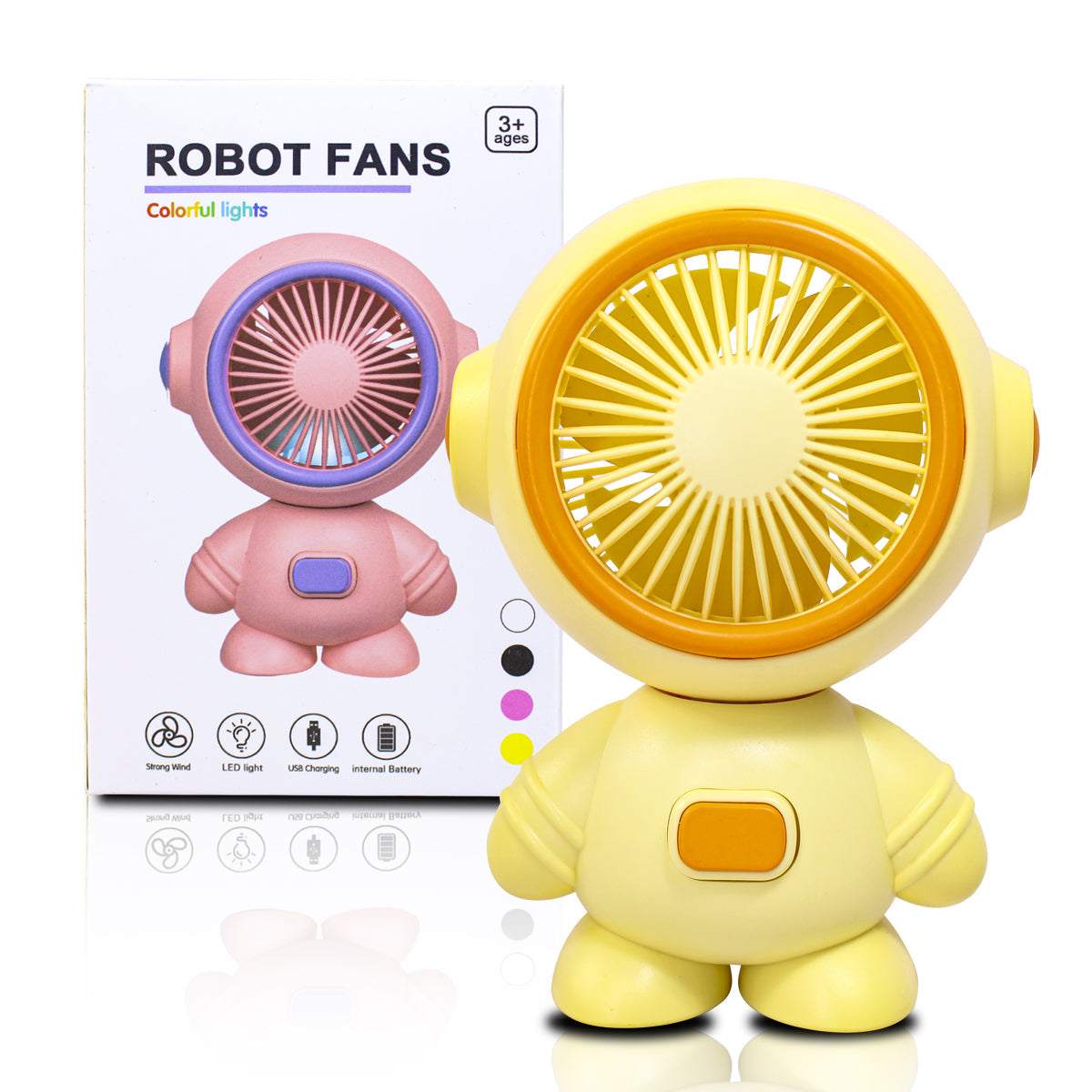Robot Fan With LED Light